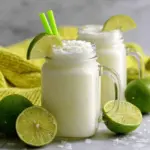 Brazilian lemonade with coconut - featured image