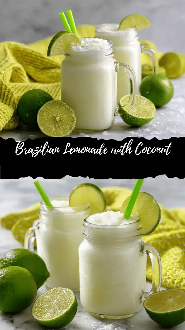 Brazilian lemonade with coconut recipe