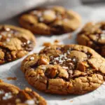 brown butter coffee toffee cookies - featured image