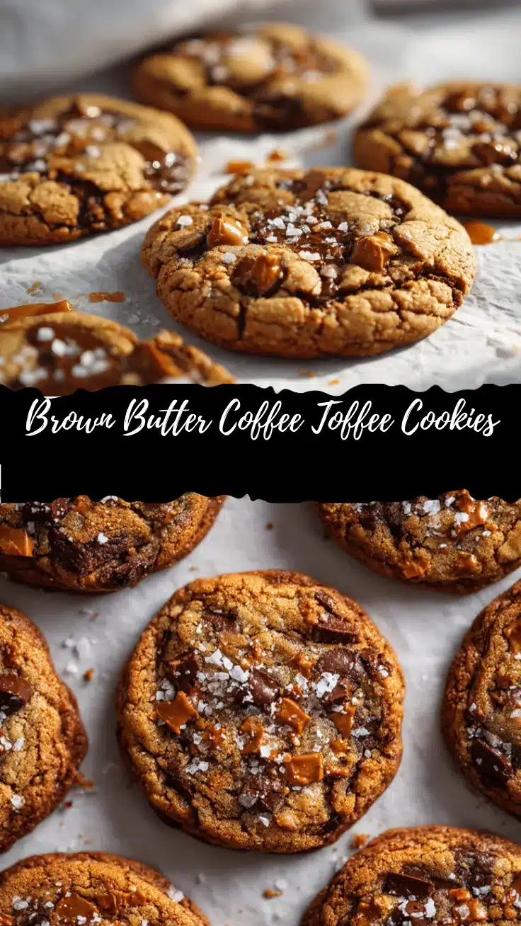 brown butter coffee toffee cookies recipe