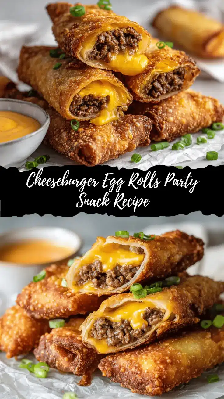 cheeseburger egg rolls recipe