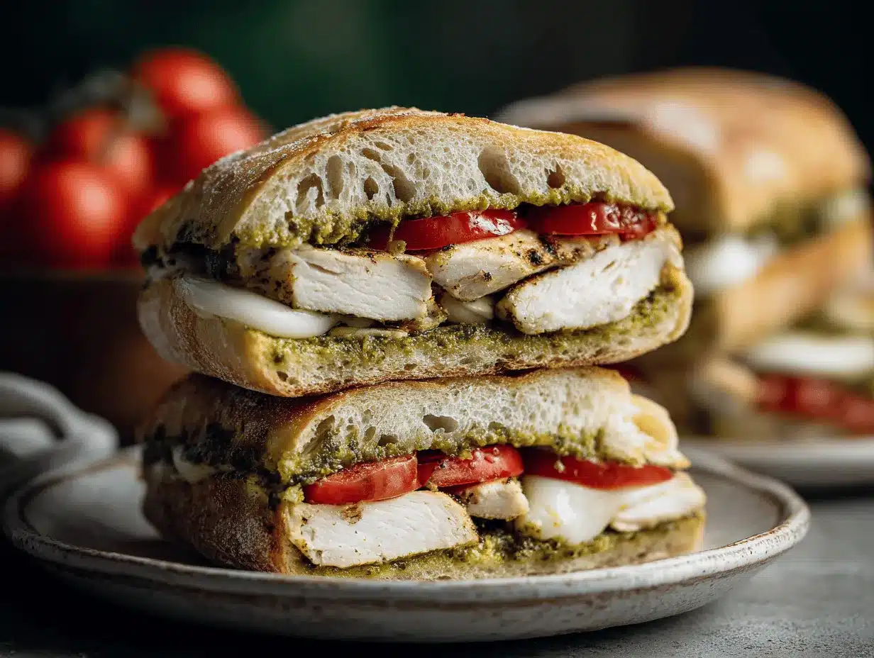chicken pesto sandwich preparation steps