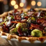 honey-glazed roasted Brussels sprouts with bacon - featured image