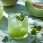 honeydew mint iced tea - featured image