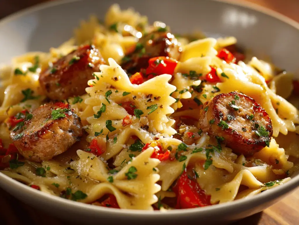 Italian Sausage Bow Tie Pasta - featured image