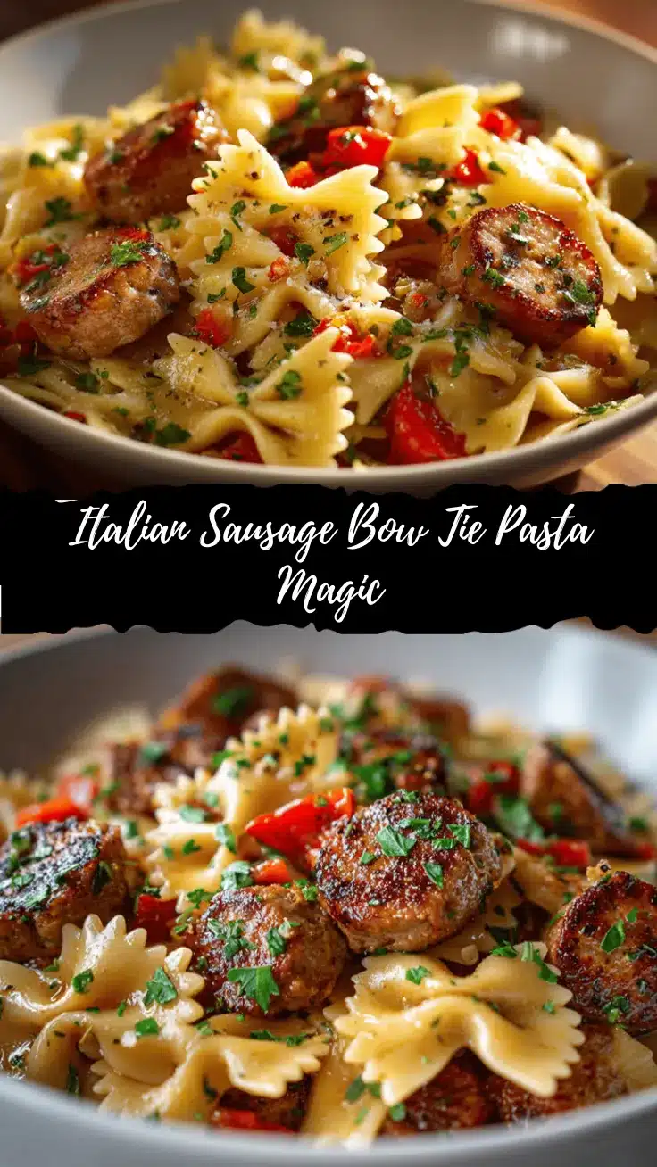 Italian Sausage Bow Tie Pasta recipe