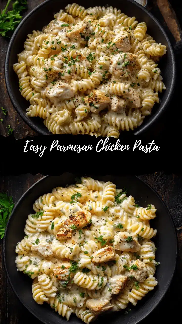 Parmesan chicken pasta recipe