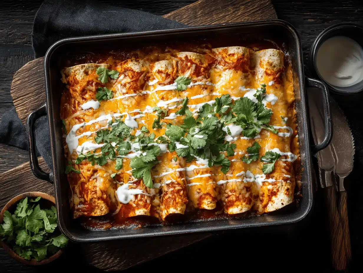 ranch chicken enchiladas - featured image